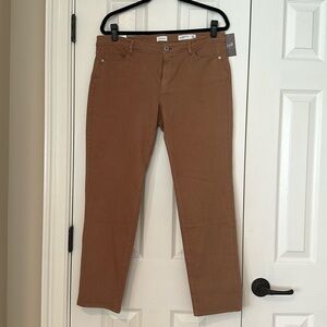 J.Jill Authentic Fit Slim Ankle Denim Jeans Size 12, Vicuña (Camel) color